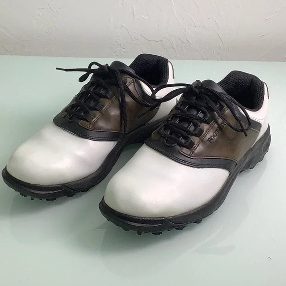 FootJoy GreenJoys Golf Shoes Mens 14 Black White Spiked Cleats Athletic Sneaker Footjoy Greenjoys Golf Shoes 45314 NEW - Walmart.com main image 2